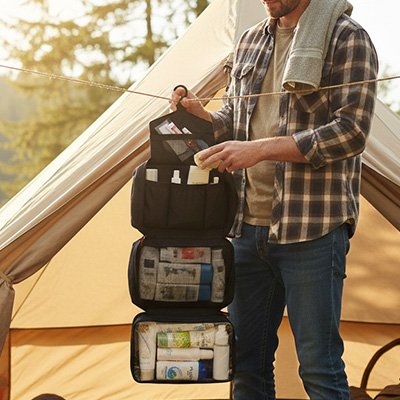 Trousse de toilette homme 
